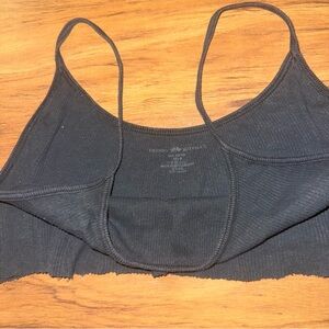 Brandy Melville Black Ribbed Crop Top